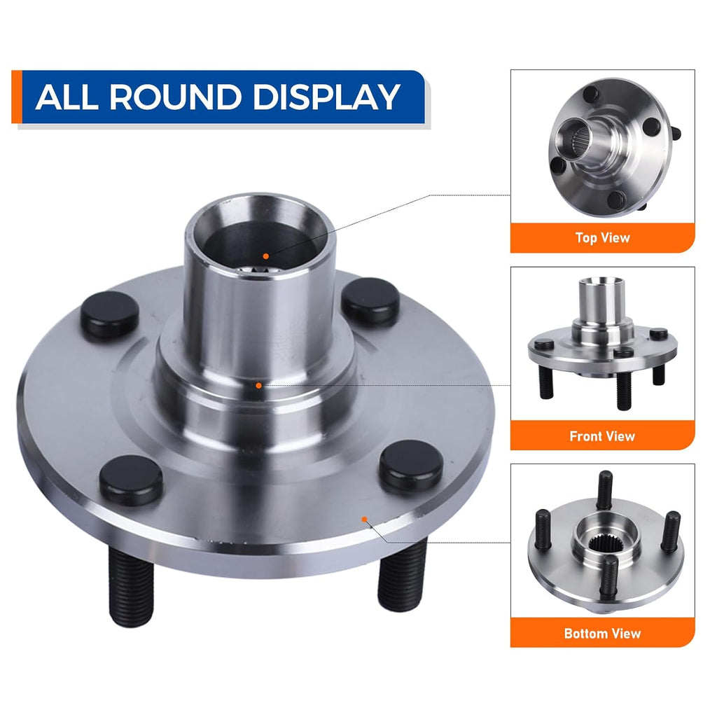 PAROD 518507 Front Wheel Hub and Bearing Assembly Compatible with 1994-2002 Toyota Corolla, 1988-1993 Corolla, 1998-2002 Chevy Prizm, 1993-1997 Geo Prizm 4 Lugs