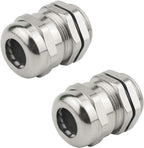5PCS Stainless Steel Cable Gland Cable Fixing Head Suitable for 5mm-10mm M18 Cable Gland Joints Assortment Set (M18)