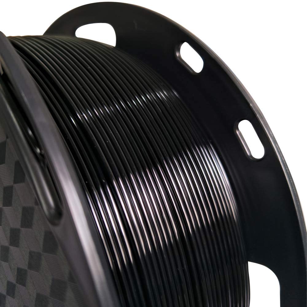 Black PETG Pro Filament 1.75 mm 1KG 3D Printing Filament 2.2lbs Spool 3D Printer Material Fit Most FDM Printer Easy