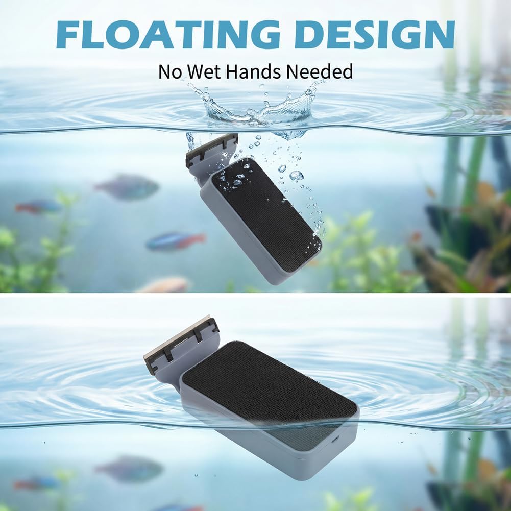 Aquarium Magnetic Glass Cleaner, Double-Side Algae Scraper