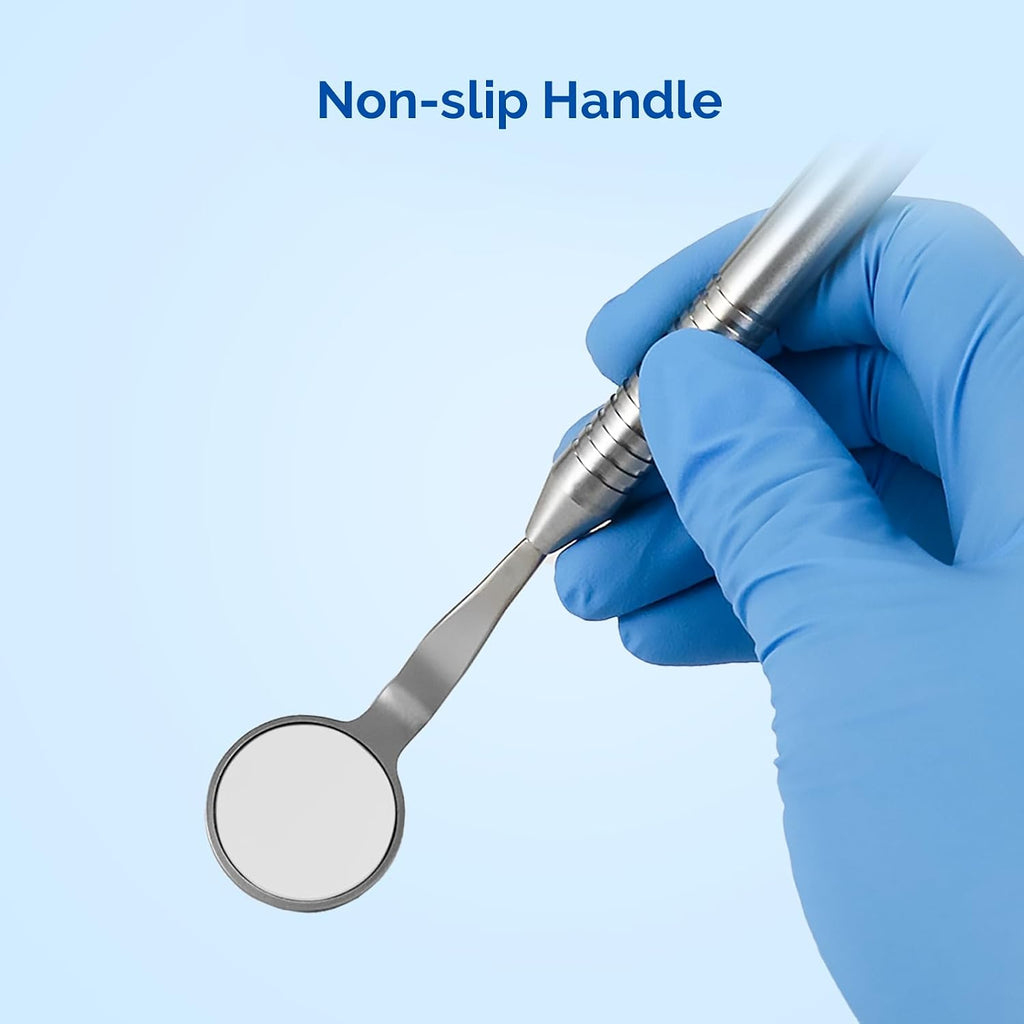 Double-Sided Dental Mirror #5 Stainless Steel 1 Pc/Pack | Anti-Fog Coating, Non-Slip Handle, Professional Intraoral