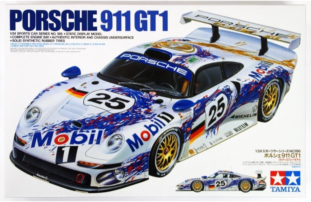 24186 Porsche 911 GT1 1:24 Scale Model Kit