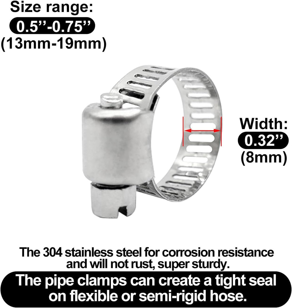BlingKingdom 3pcs 3/8" Air Hose Repair Kit, Barb Hose Fitting Connector
