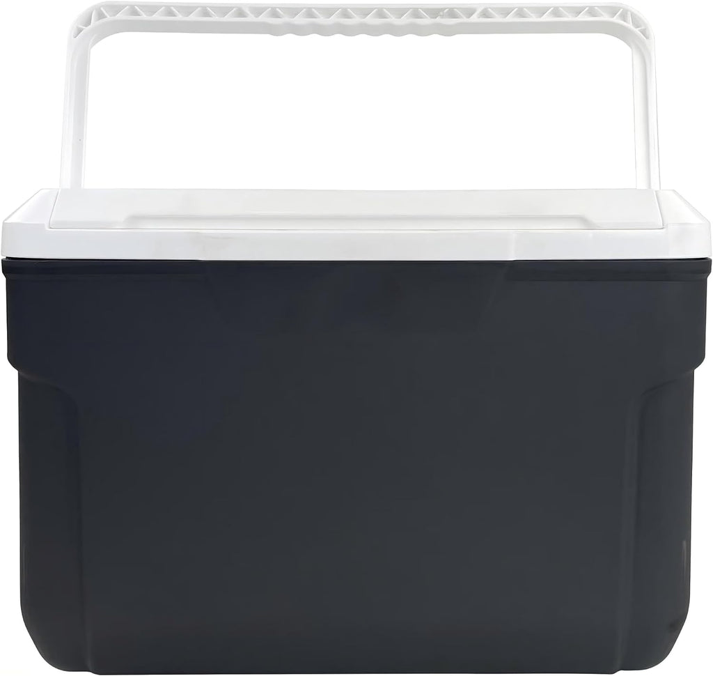 10 QT 14-Can Hard-Sided Cooler Gray, Portable Insulated Ice Chest with Secure Lid, Leakproof Small Cooler Box for