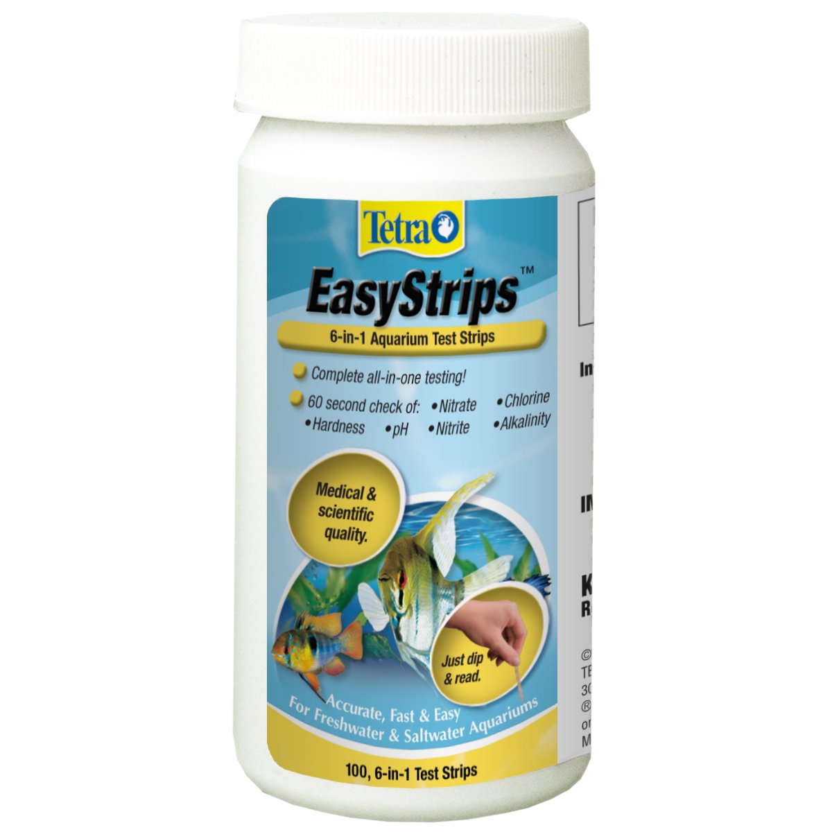 EasyStrips 6-In-1 Aquarium Test Strips, Water Testing