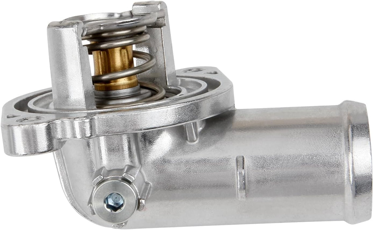 MITZONE Upgrade Aluminum Thermostat Housing Assembly Compatible with 2011-2021 Jeep Dodge RAM Chrysler 3.6L 3.2L V6 Vehicles - 200 Town & Country Avenger Grand Caravan Cherokee