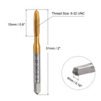 uxcell 2pcs 6-32 UNC B2 Spiral Point Thread Tap, Screw Tap