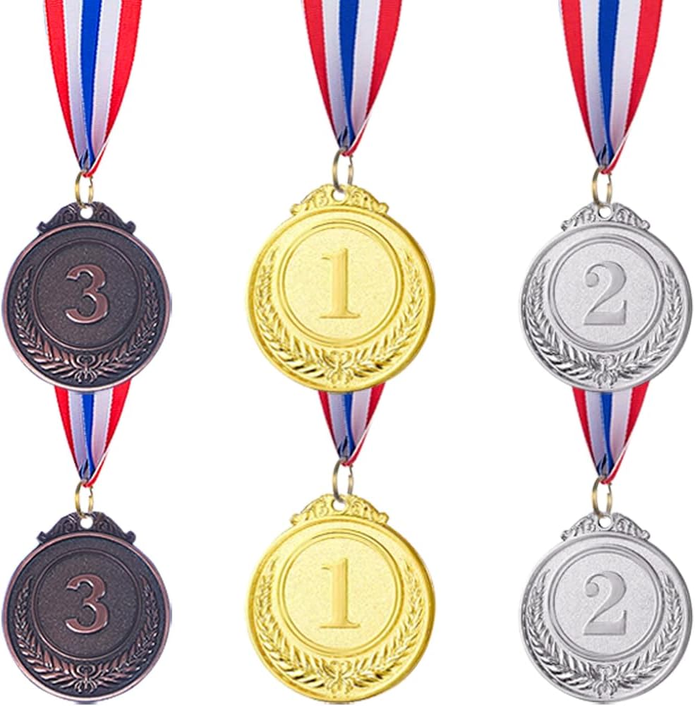Gold Silver Bronze Award Medals-Winner Medals Gold Silver Bronze Prizes for Competitions, Party, 2 Inches