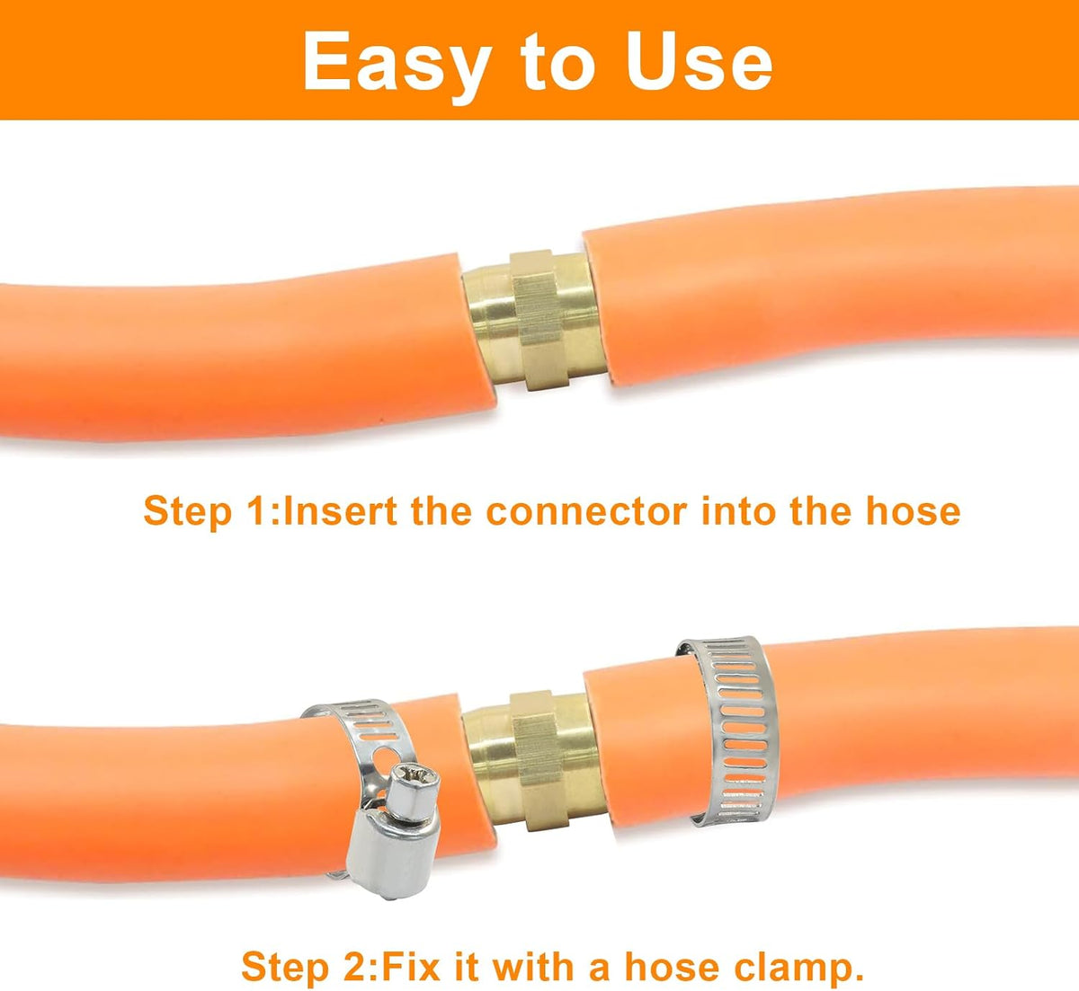 2 Pcs 1/2" Brass Barb Fittings
