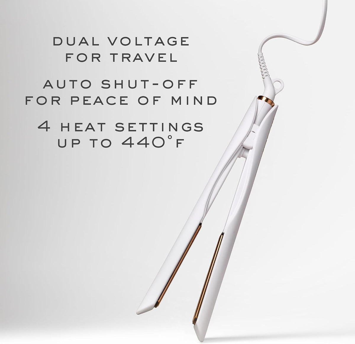 3-in-One Professional Titanium Hair Straightener, Curler & Waver for Women - Dual Voltage - 440 Degrees - 1 1/4"