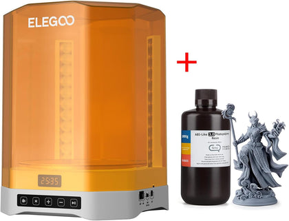 ELEGOO Mercury Plus V3.0 Wash and Cure Station and ABS-Like 3D Printer Resin 3.0 Grey 1000g