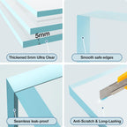 10 Gallon Rectangular Fish Tank, Rimless Ultra Clear Nano Aquarium
