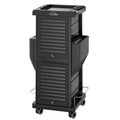 Salon Trolley with Lock 6 Drawers, Hot Tools Holder, Hair Cart Organizer w/Wheels, Salon Rolling Cart for Barber
