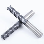 XYunEnZ 1/2" 4-Flute Square End Mill AlTiN Coated Carbide, 2Pcs