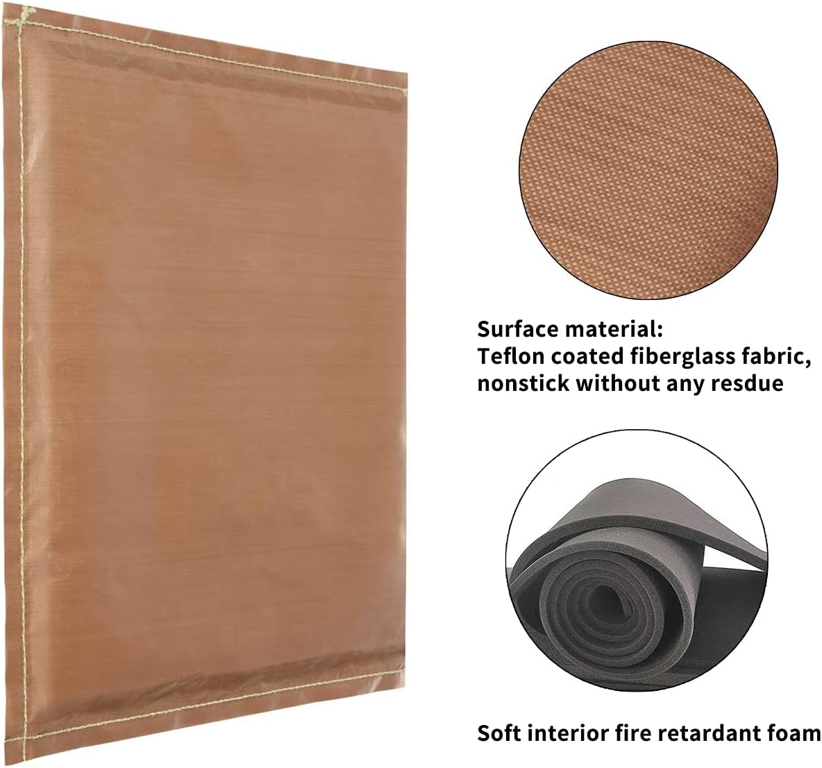 Heat Press Pillows Mat Kits, 3 Pack Teflon Heat Pressing Transfer Pillow Bundle for Ironing on Sublimation HTV Project