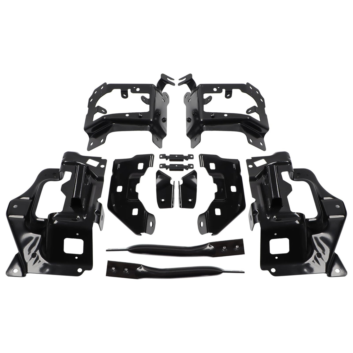 Duolctrams Front Bumper Support Mount Bracket Set 12Pcs Compatible with 2014-2015 Chevy Silverado 1500