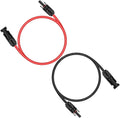 3 Feet 10AWG (6mm²) Solar Extension Cable, 1500V DC PV Wire | Tinned Copper PV Wire, 1500V DC, TUV-Certified, UV