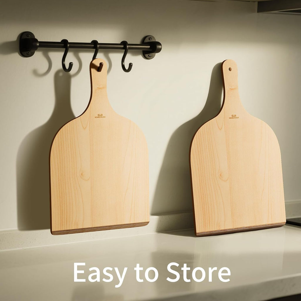 Wooden Pizza Peel, 2 Pack, 12 x 16 Inch