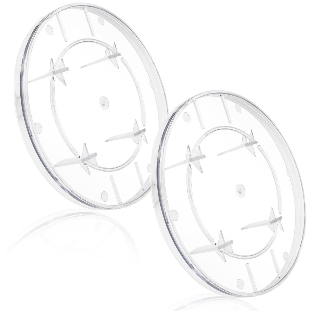 2 Pack Electric Meter Covers Clear Plastic Meter Socket Covers Replacement Compatible with Milbank 6002 Plastic Electric Meter Cover Plate