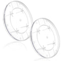 2 Pack Electric Meter Covers Clear Plastic Meter Socket Covers Replacement Compatible with Milbank 6002 Plastic Electric Meter Cover Plate