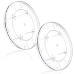 2 Pack Electric Meter Covers Clear Plastic Meter Socket Covers Replacement Compatible with Milbank 6002 Plastic Electric Meter Cover Plate