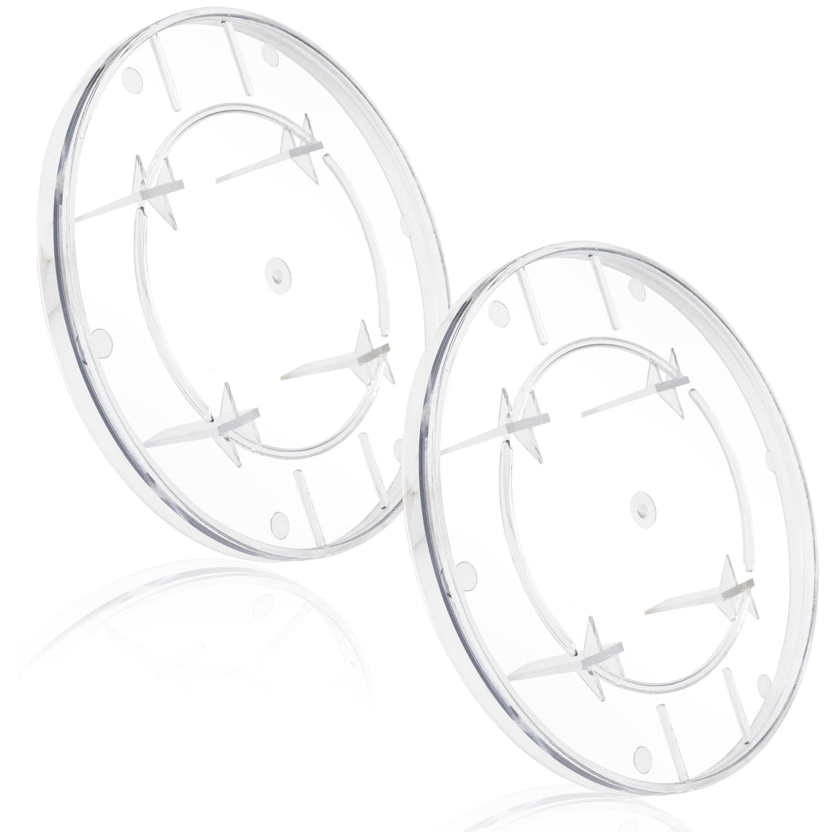 2 Pack Electric Meter Covers Clear Plastic Meter Socket Covers Replacement Compatible with Milbank 6002 Plastic Electric Meter Cover Plate