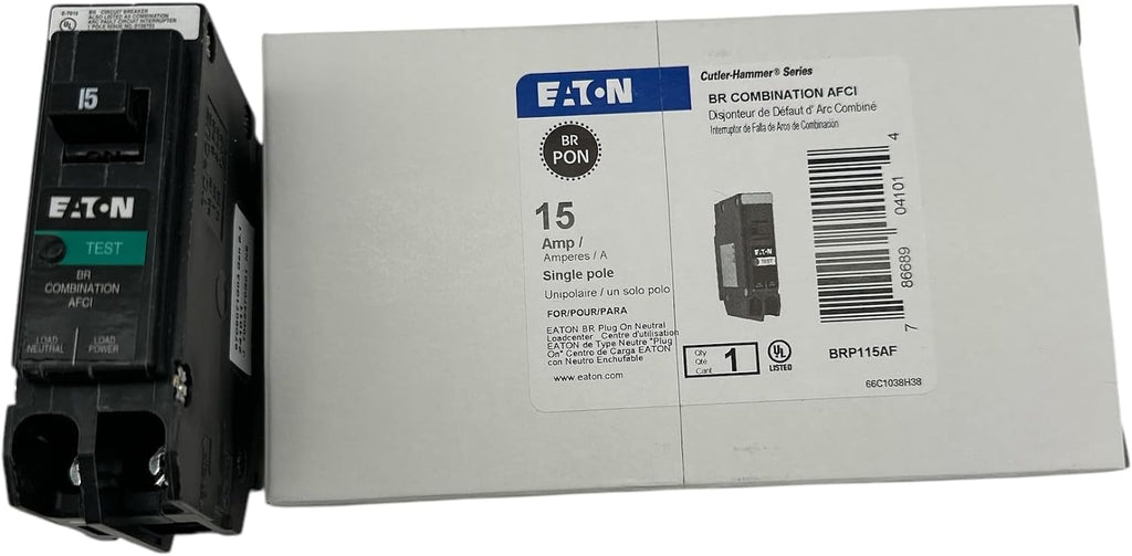 Eaton 15 amps Combination AFCI Single Pole Circuit Breaker
