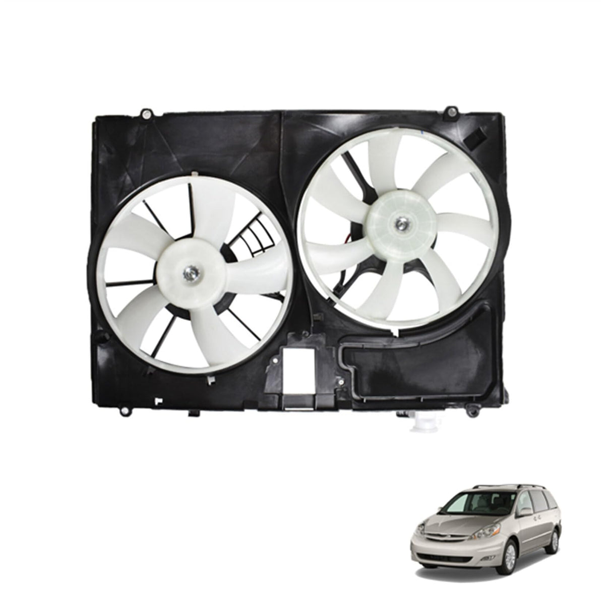SEBLAFF Radiator Cooling Fan Replacement for Sienna 2007-2010