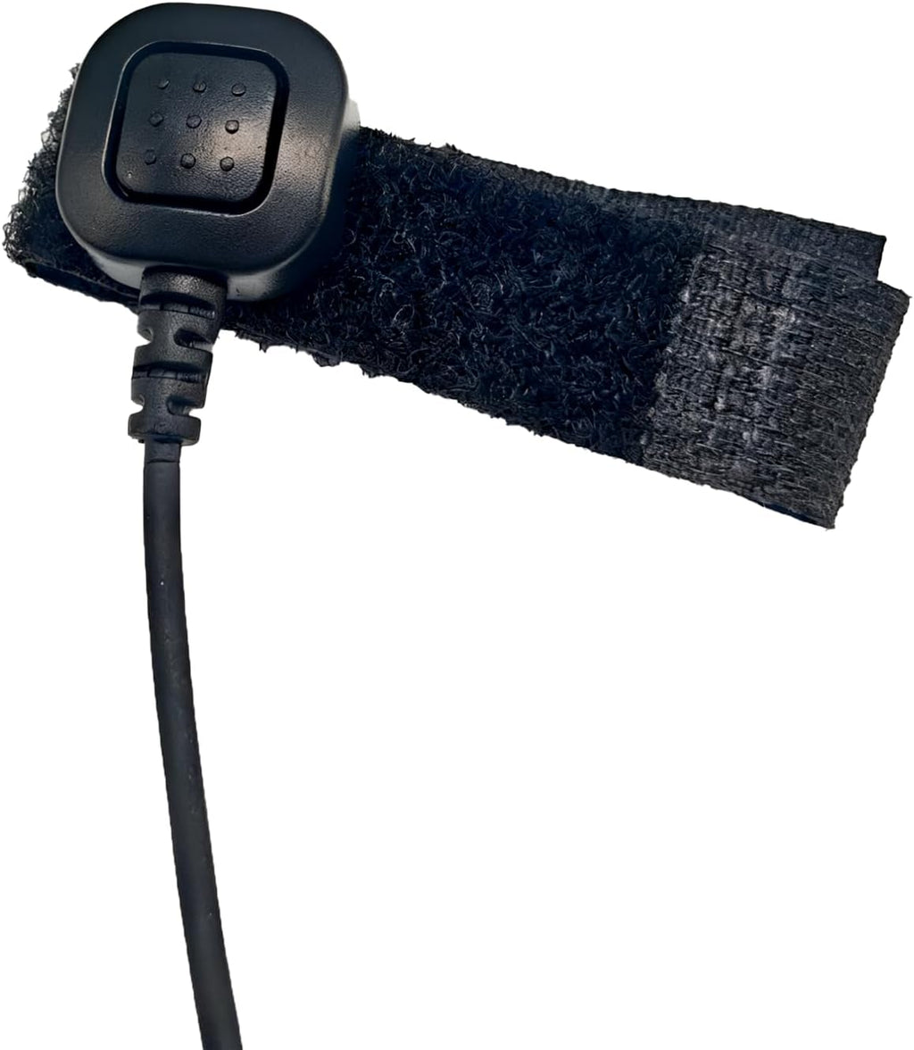 Professional Throat Mic with K1 Dual Pin Connector for Two Way Radio, Neck Mic PTT Headset for Baofeng UV-5R