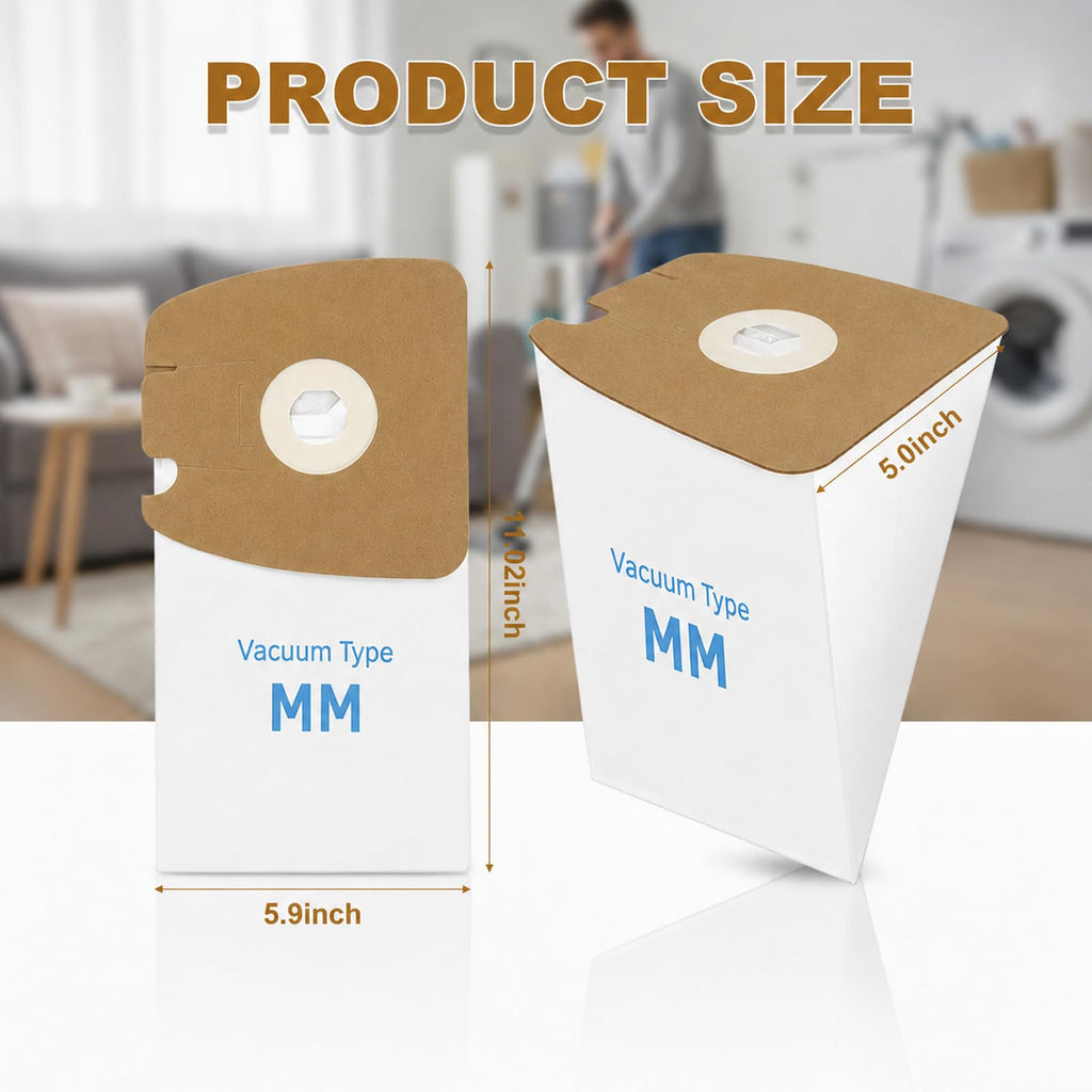 8-Pack MM Vacuum Bags for Eureka Mighty Mite