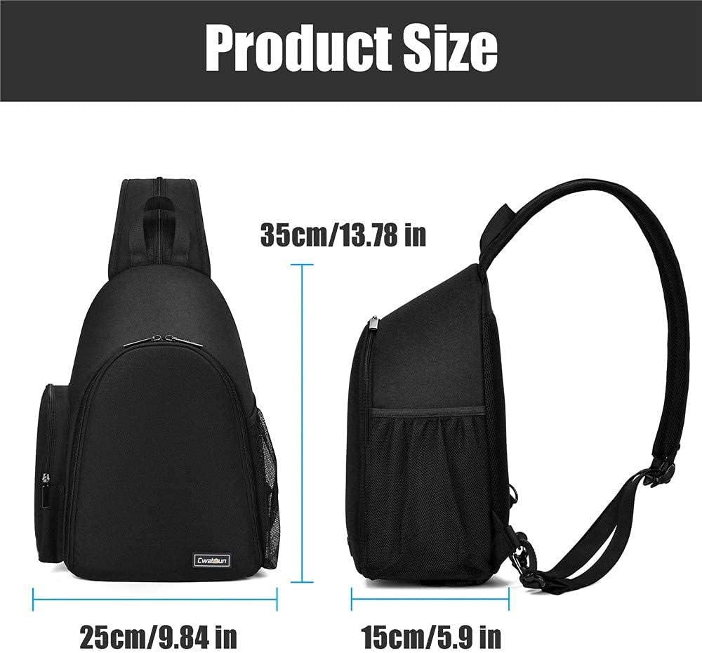 Sling Camera Bag, Camera Shoulder Crossbody Backpack, DSLR/SLR/Mirrorless Camera Case, Shockproof Photography Camera