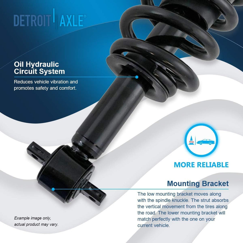 Detroit Axle - 6pc Struts Shocks Kit for 2014-2018 Chevy Silverado 1500