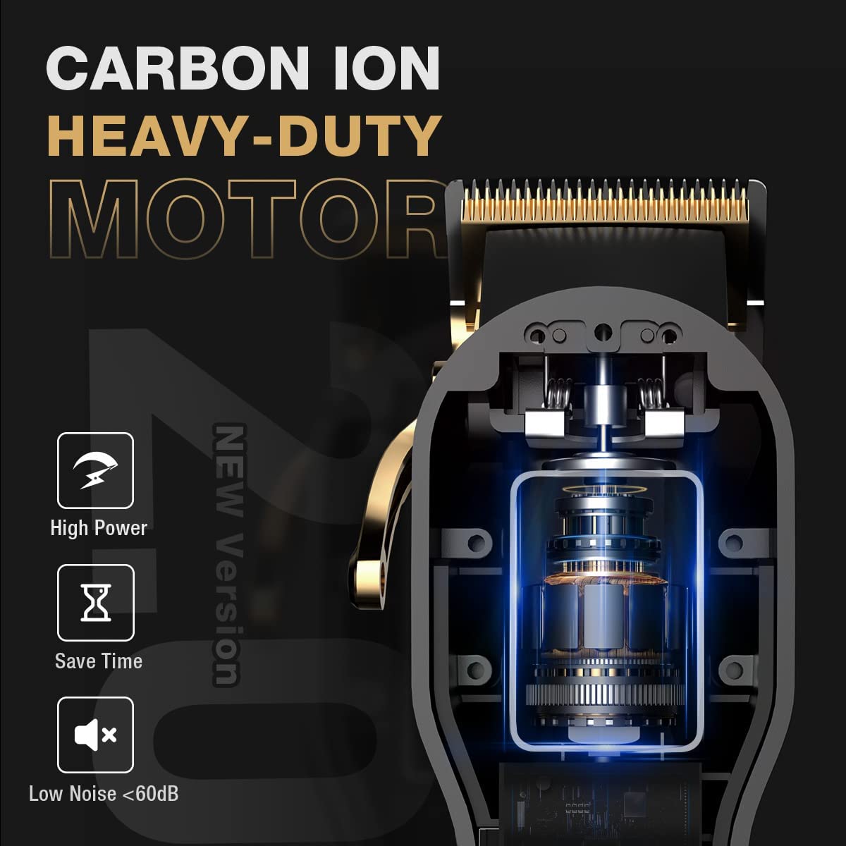 PRO Professional Hair Clippers for Men- Hair Cutting Kit & Zero Gap T-Blade Trimmer Combo- Cordless Barber Clipper