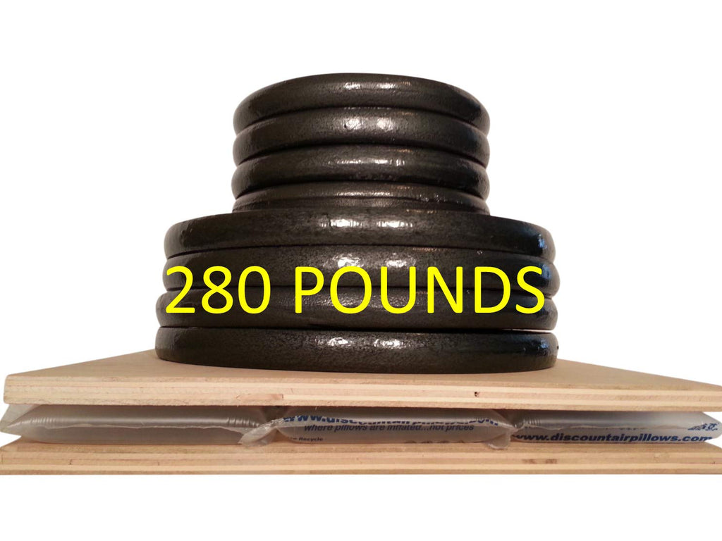 330 count 4x8 Airdefender air pillows 40 gallon 5.33 cubic feet void fill cushioning shipping packing package