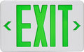 Green Exit Sign, LED Emergency Exit Light with Battery Backup, UL Listed, AC 120/277V, Hardwired Exit Signs with