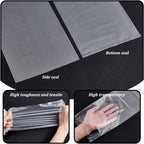 6x39 Inch Extra Long Plastic Sleeves 100pcs Flat Open Poster Bags Sleeves, Poster Poly Bags Clear Flat Open Bag