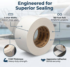 DS-704W White Heat Tape for Shrink Wrap, 4" x 180'