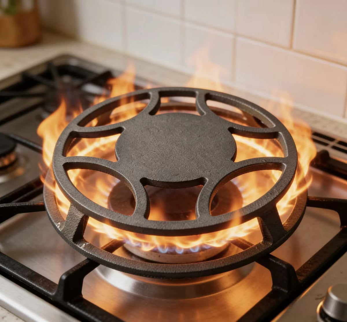 Heat Diffuser for Gas Stove, 9.25" Cast Iron Flame Tamer