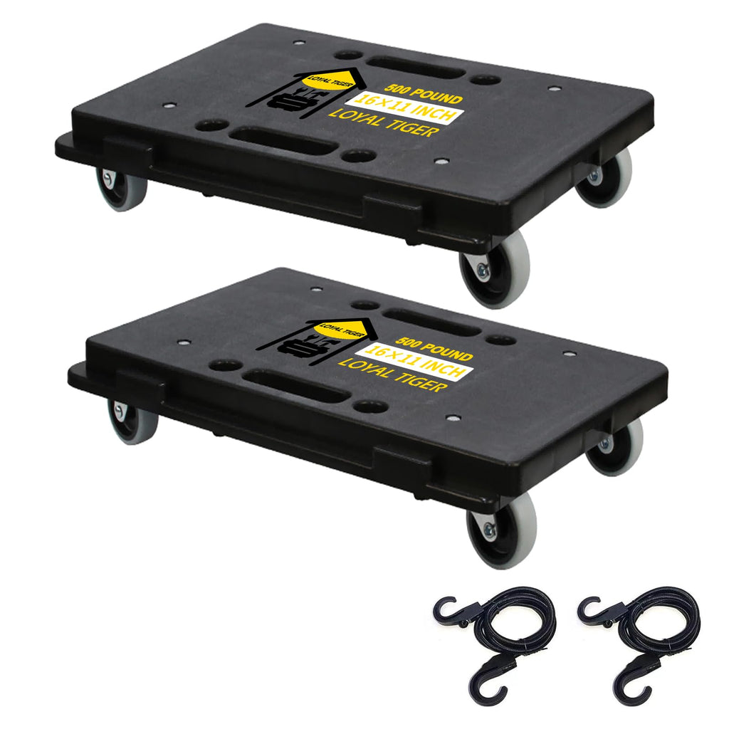 Moving Furniture Dolly 2-Pack, Connectable 500lbs Flat Cart