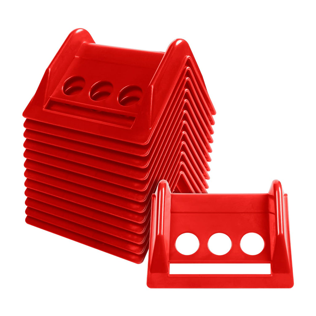 4" Flatbed Edge Protectors 24 Pack Plastic Corner Protector with Carrying Case, Strap Corner Protectors for Flatbed