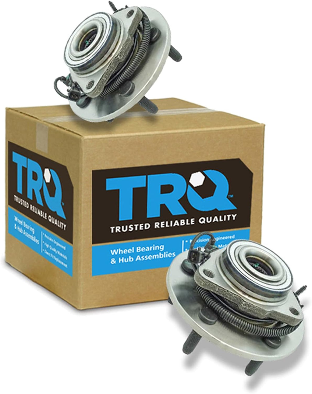 TRQ Front Wheel Bearing & Hub Assembly Set
