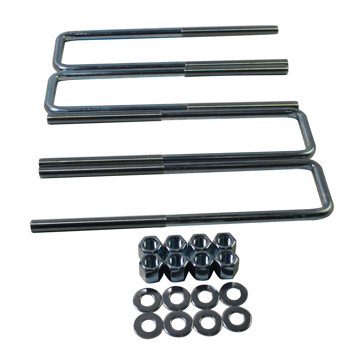 BST BSSP 12.5" Extended Square U-Bolts Kit for 2.5" Wide 9/16" Bolt Leaf Springs Compatible with 1988-2019 Chevy Silverado 1500 GMC C1500 Sierra 1500