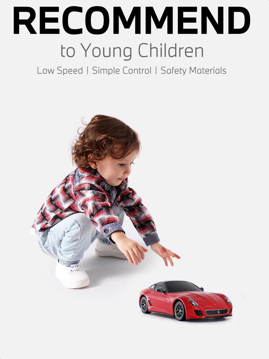 46400 1/24 RC Car Ferrari 599 GTO with 2.4G Remote | Officially Licensed, Ideal Gift, 2.4G Remote, Independent