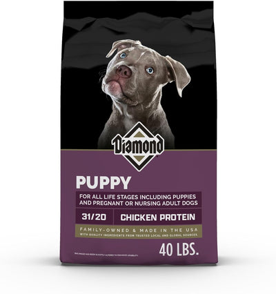Puppy High Protein Dry Dog Food, Chicken Protein, 40lb