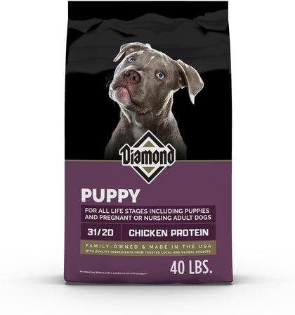 Puppy High Protein Dry Dog Food, Chicken Protein, 40lb