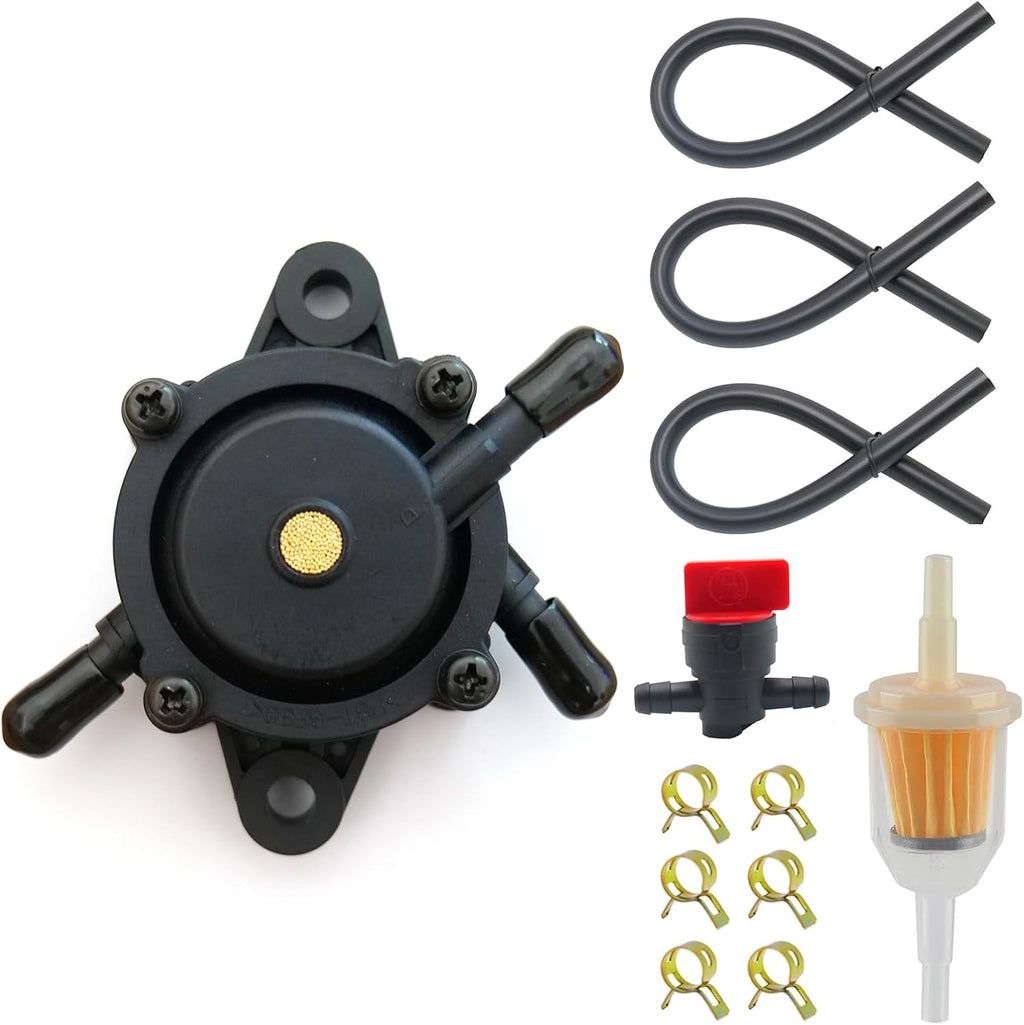 924845 Fuel Pump with Filter and Fuel Valve Fit for Toro TimeCutter Zero Turn Exmark Quest SW4200 SS4250 SW5000 SW425 SWX4250 MX250 32 36 48 50 inch Fuel Pump 127-9206 139-0684