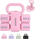 Adjustable Dumbbell Set, 2-in-1 Dumbbells & Kettlebell,Hand Weights | 2.2-5.5lb Each Free Weights for Women Beginners