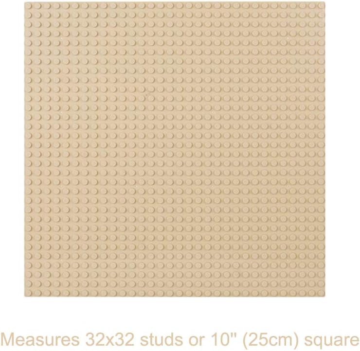Classic Baseplates Building Plates for Building Bricks 100% Compatible with All Major Brands-Baseplate, 10in x 10in