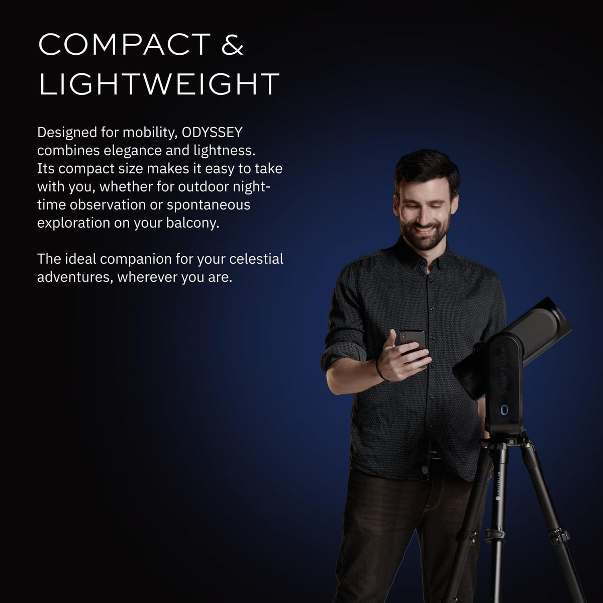 Smart Telescope (no Eyepiece), 85mm f/3.9 (320mm) Digital & Computerized, App-Controlled