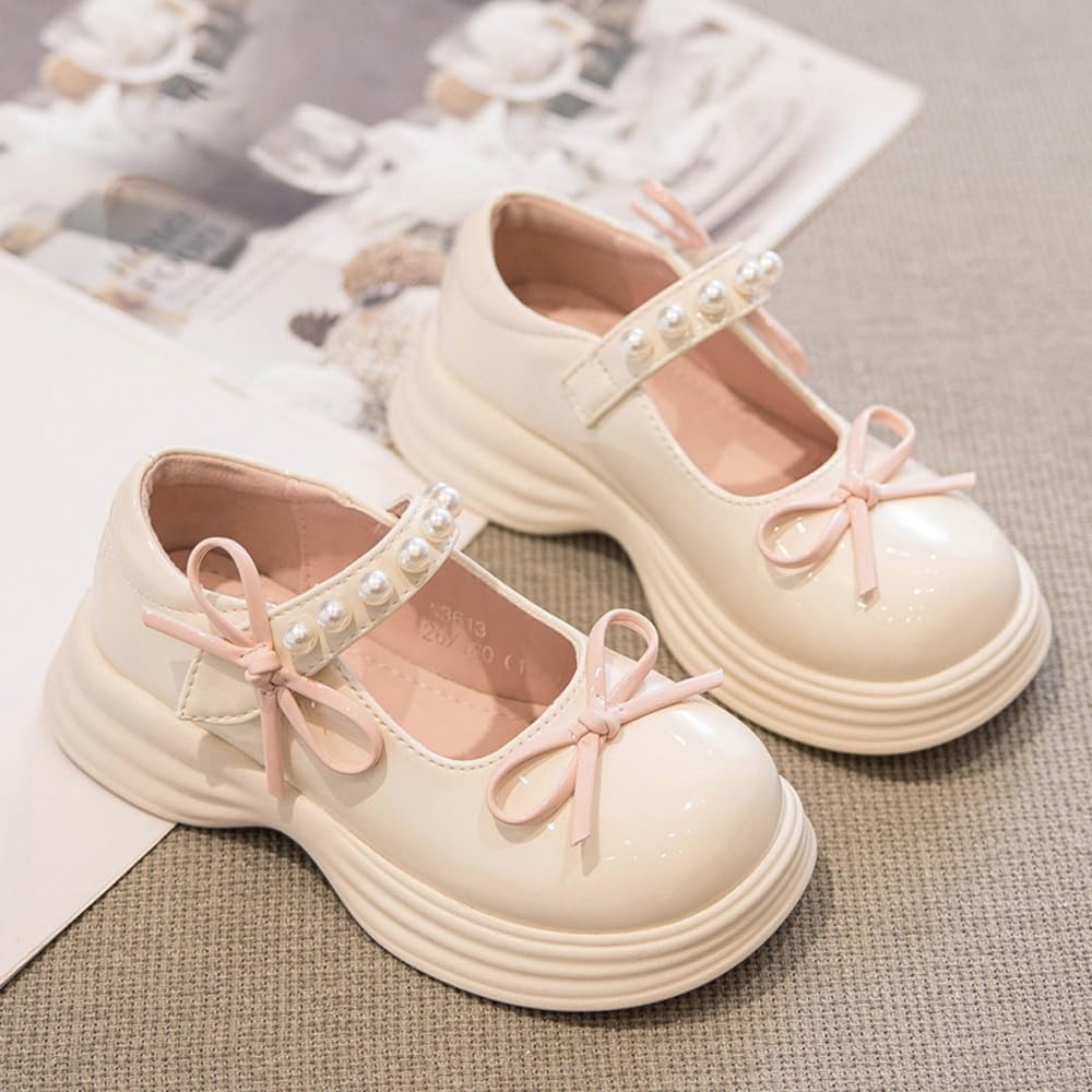 Girls Mary Jane Dress Shoes Cute Bow Little Girl School Uniform Oxford Shoes
